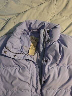 L.L. Bean Light Purple Quilted Puffer Jacket
